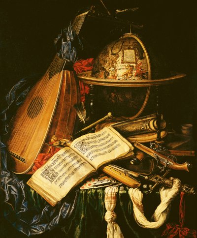 Nature morte avec instruments de musique - Flemish School